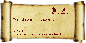 Mutshausz Laborc névjegykártya